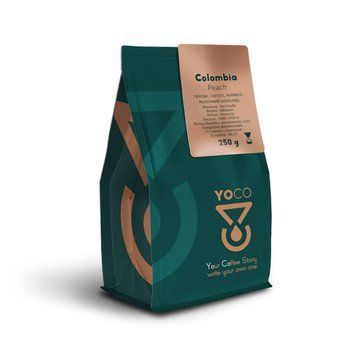 Кава в зернах YOCO Colombia Castillo Peach 250 г 0006425 фото